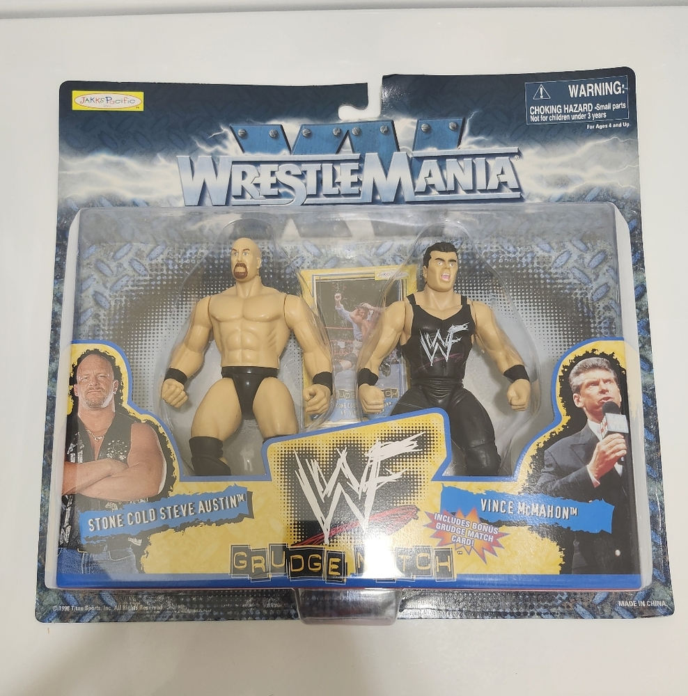 WWF WWE WrestleMania "Stone Cold & Vince McMahon" XV Grudge Match Figures